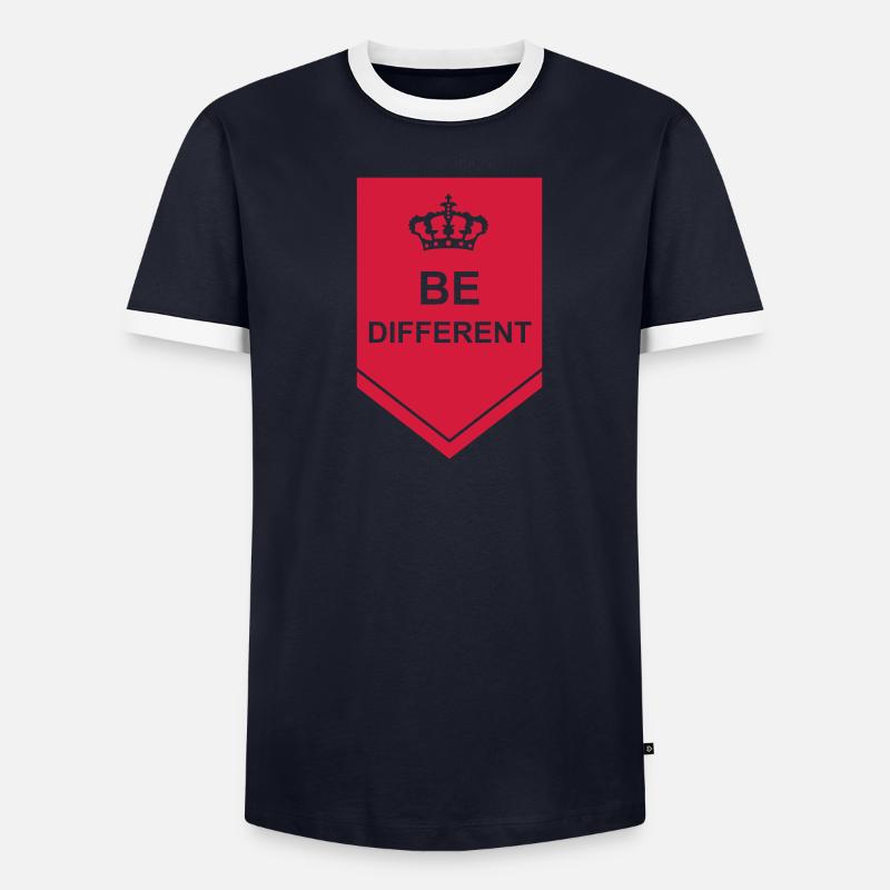 Be different Logo Design Men's Ringer Shirt
