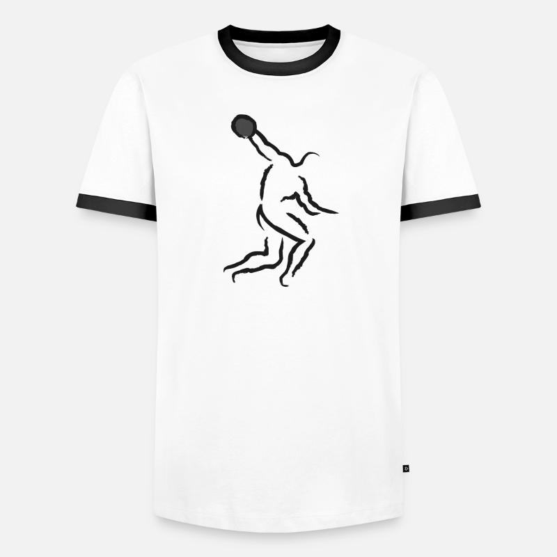 Lancement de disque T-shirt contrasté Homme