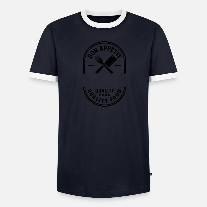 Bon appétit -FIRST NAME Men's Ringer Shirt
