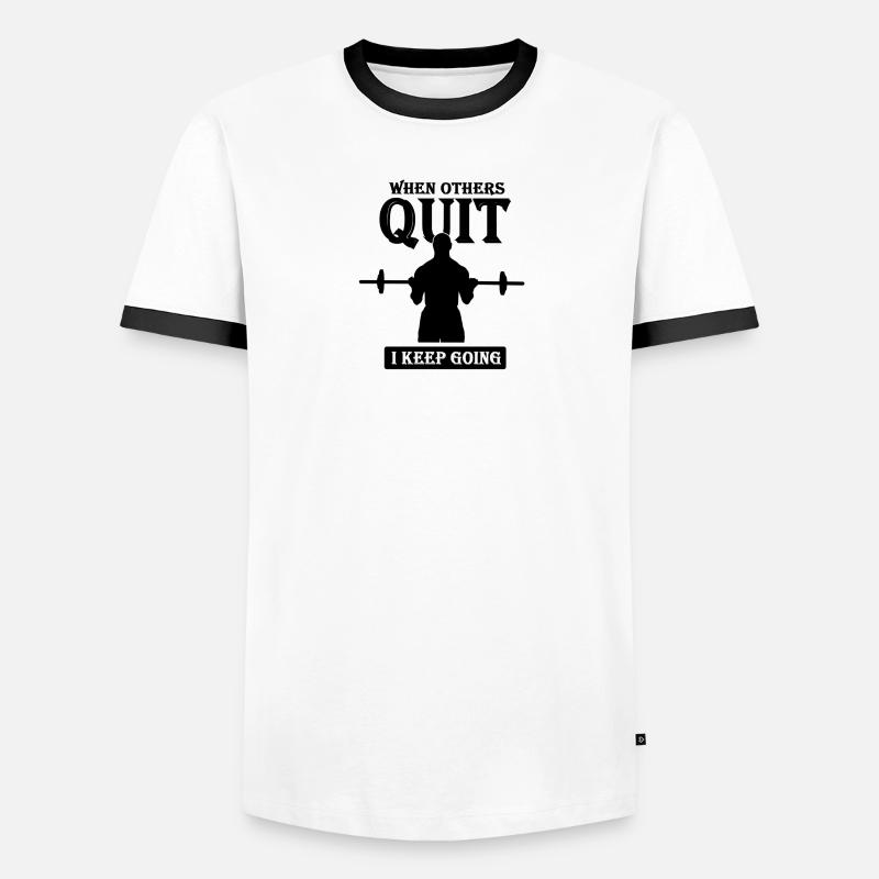 starker Mann Männer Kontrast-T-Shirt