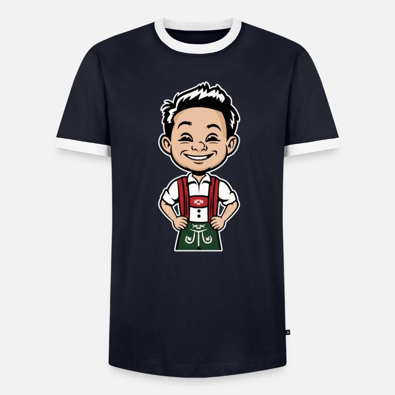 Lausbub Lausbua Männer Kontrast-T-Shirt