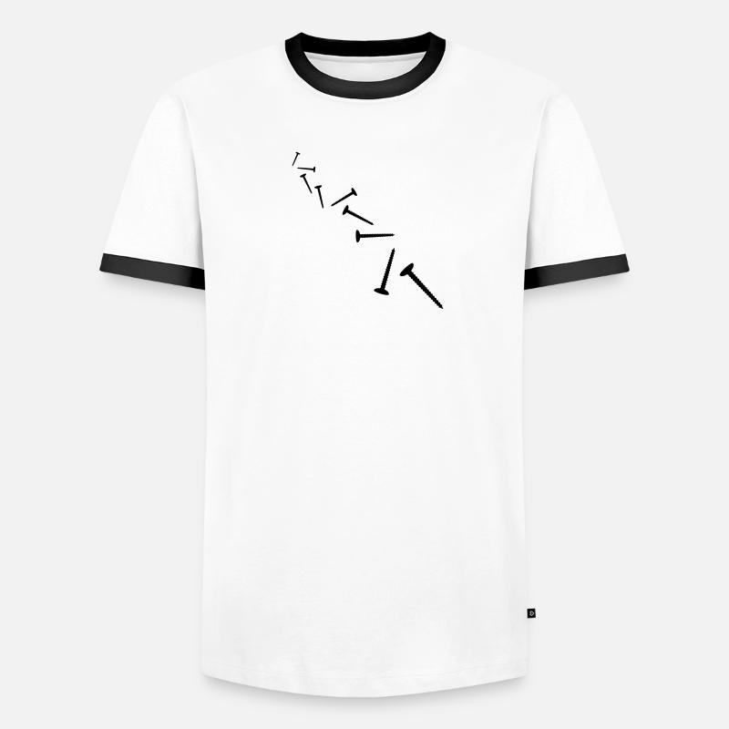 Screws Pattern Men's Ringer Shirt