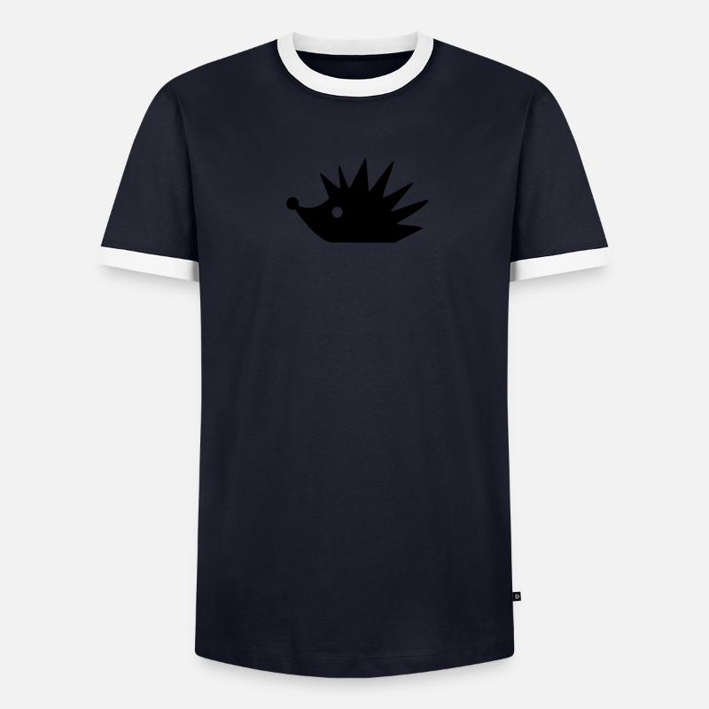 igel Männer Kontrast-T-Shirt