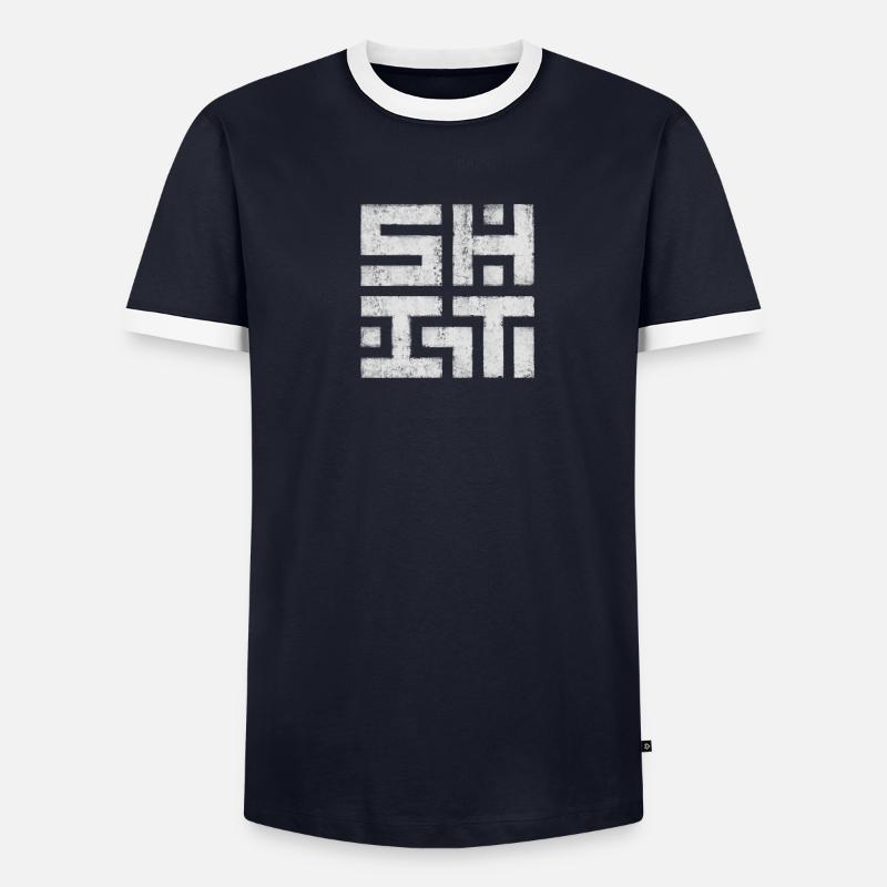 Scheisse Männer Kontrast-T-Shirt