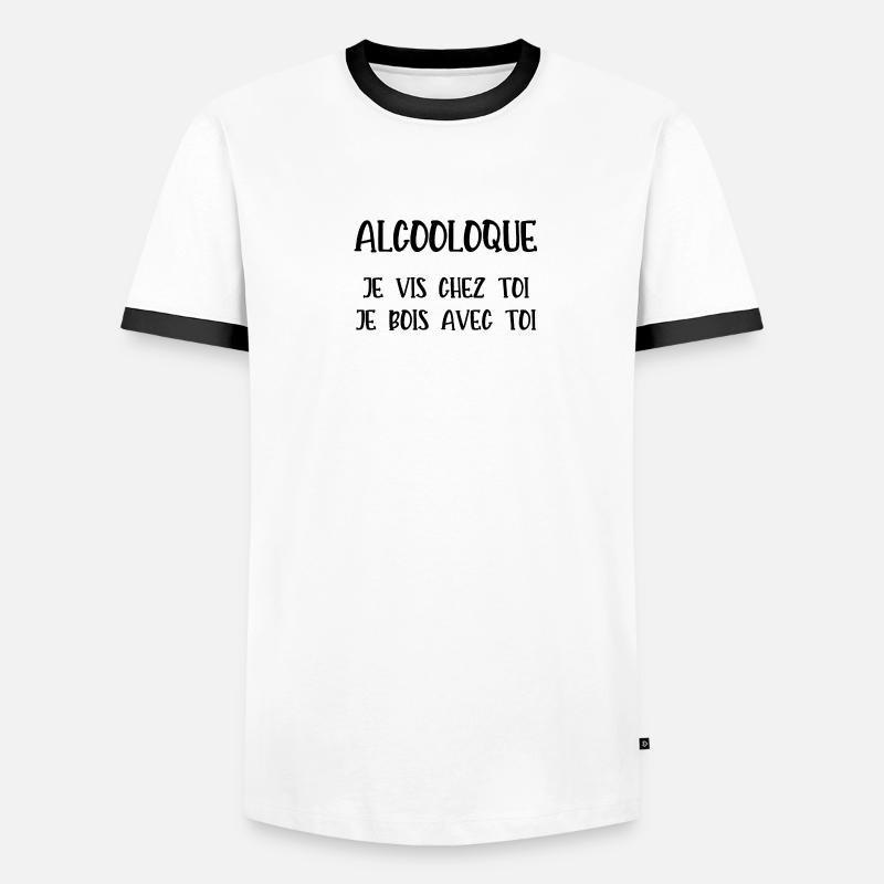 alcooloque T-shirt contrasté Homme
