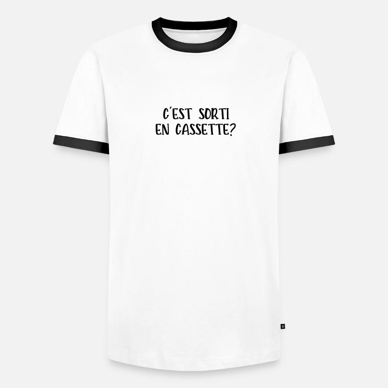 c'est sorti en cassette T-shirt contrasté Homme