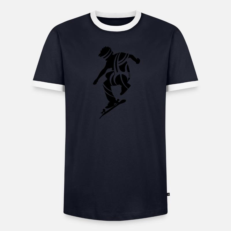 Skateboarder T-shirt contrasté Homme