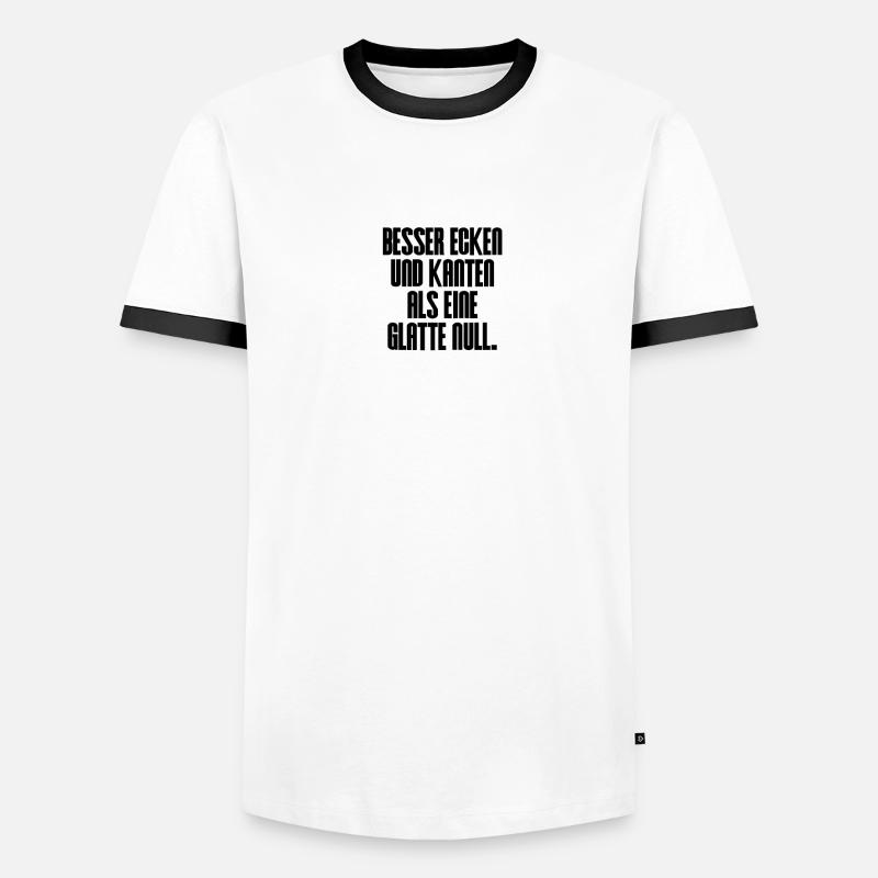 glatte Null Männer Kontrast-T-Shirt