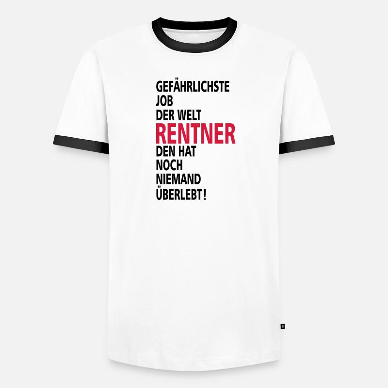 rentner Männer Kontrast-T-Shirt