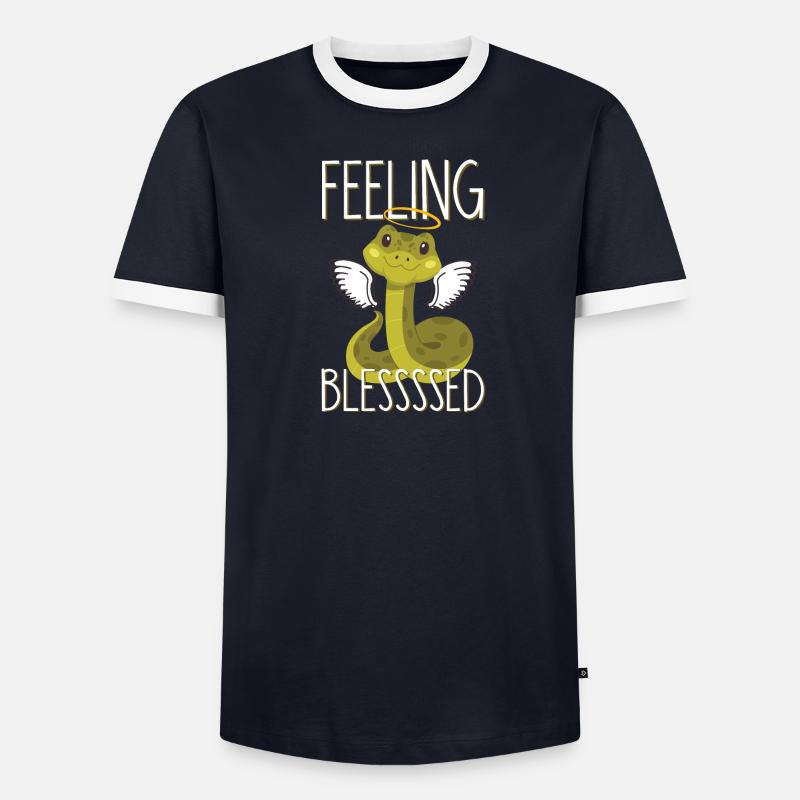 Banana Ball Python Herpetologist Feeling - Männer Kontrast-T-Shirt - undefined