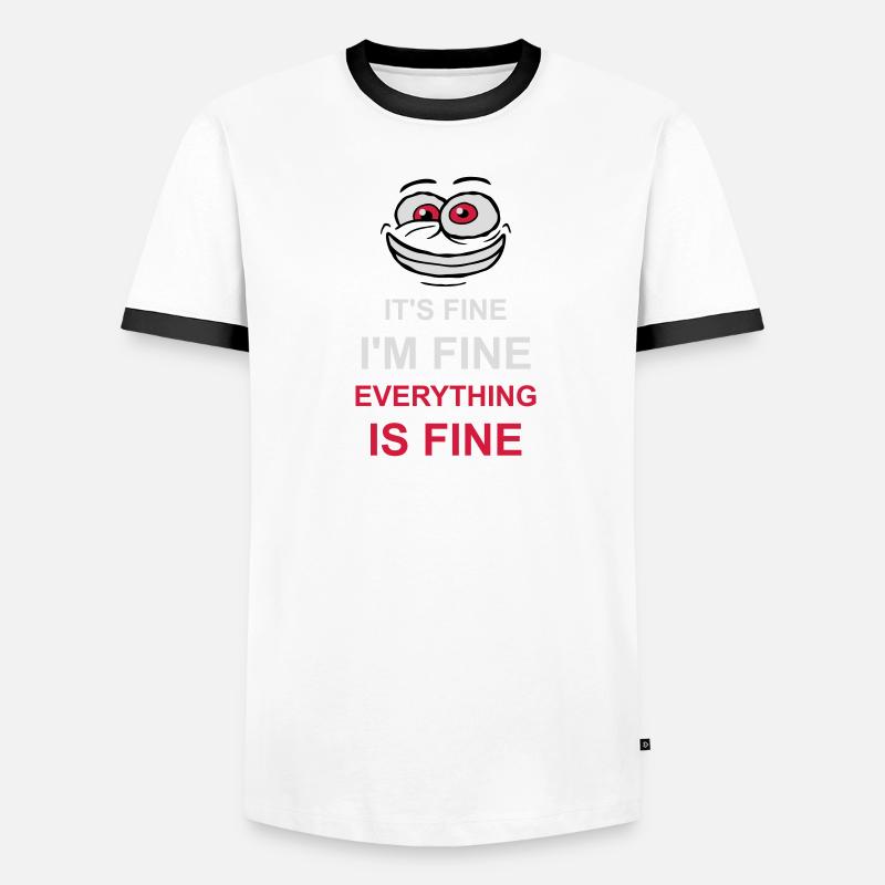 Tout va bien devis T-shirt contrasté Homme