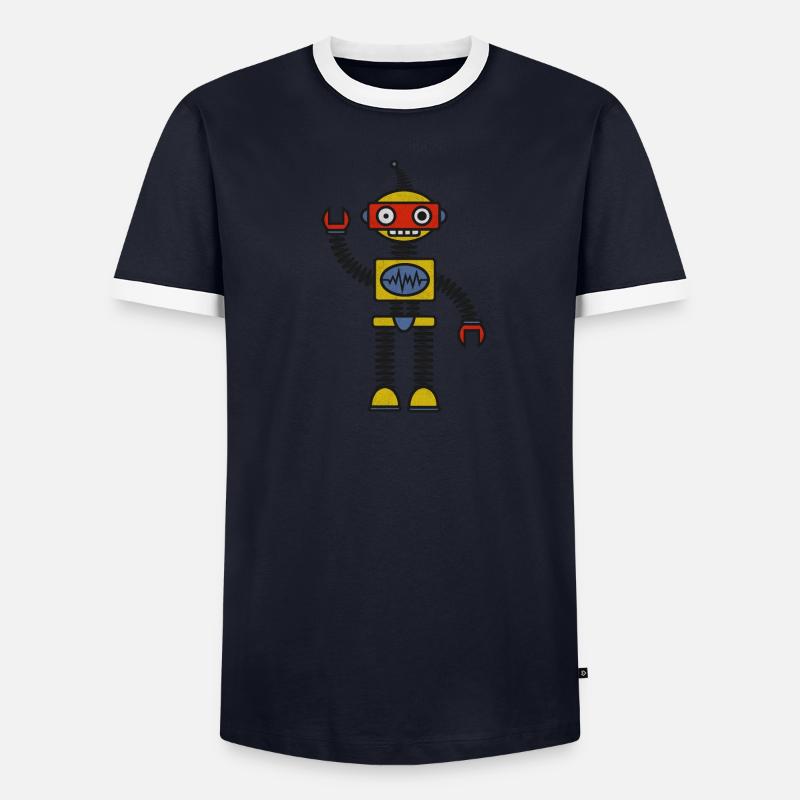 Robot Men's Ringer Shirt