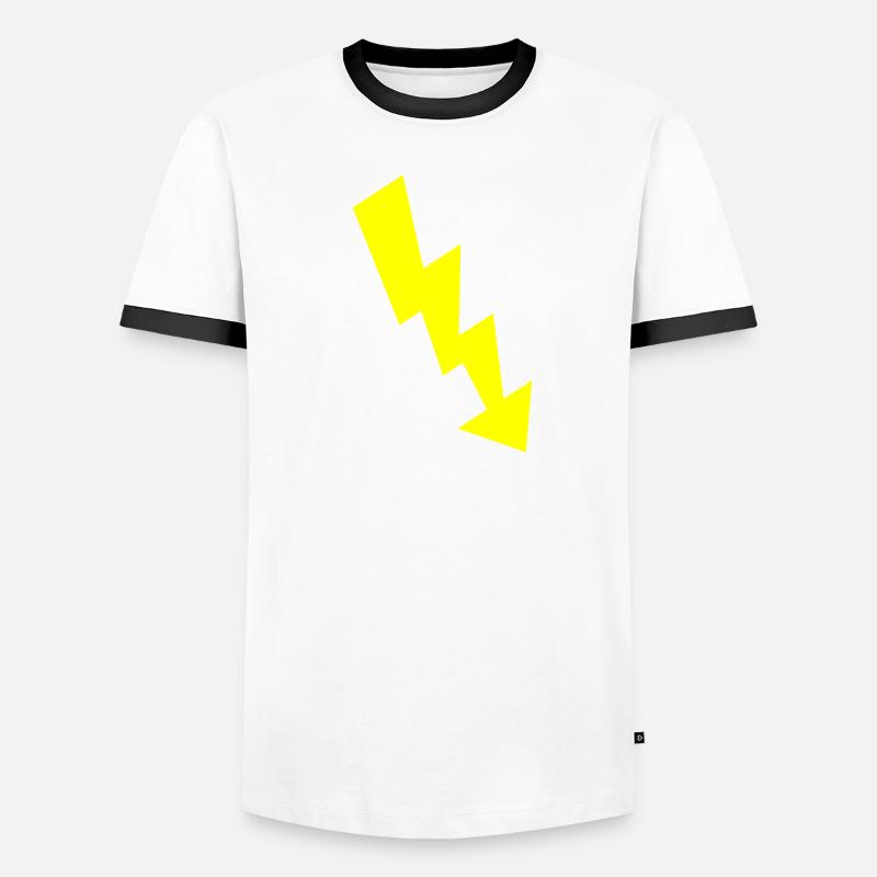 éclair T-shirt contrasté Homme