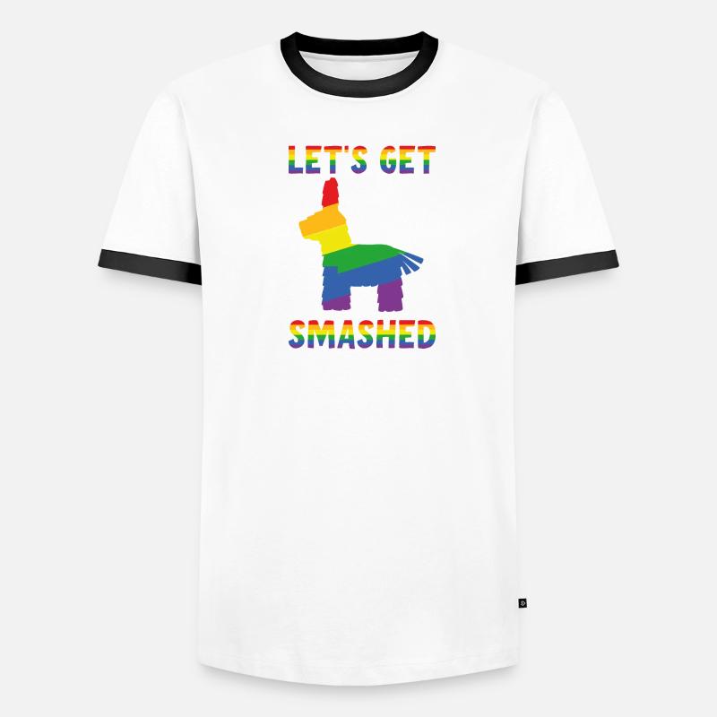 Let's Get Smashed Pinata Men's Ringer Shirt