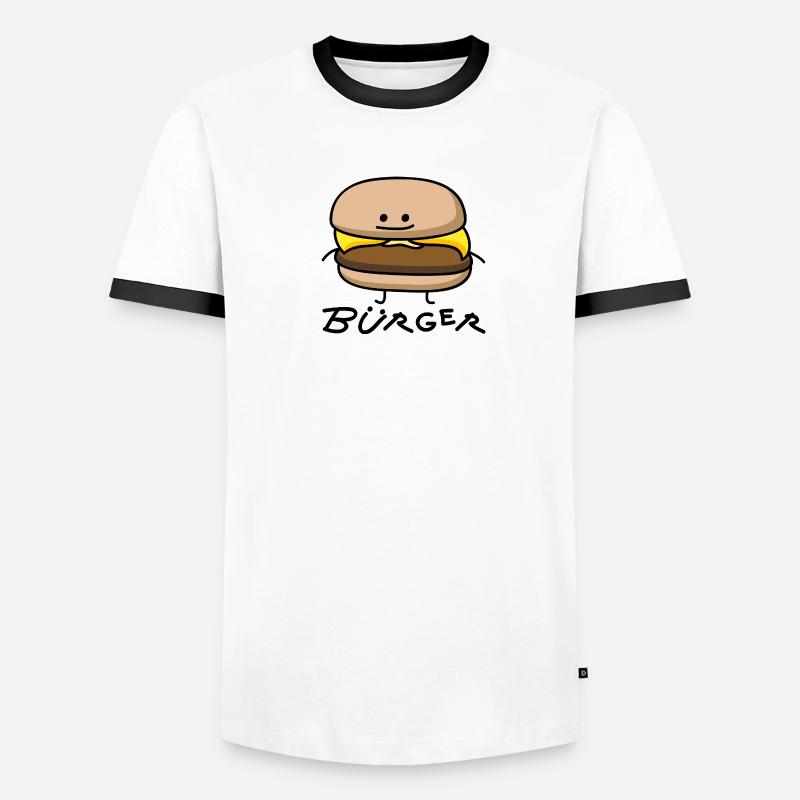Burger als Bürger Männer Kontrast-T-Shirt