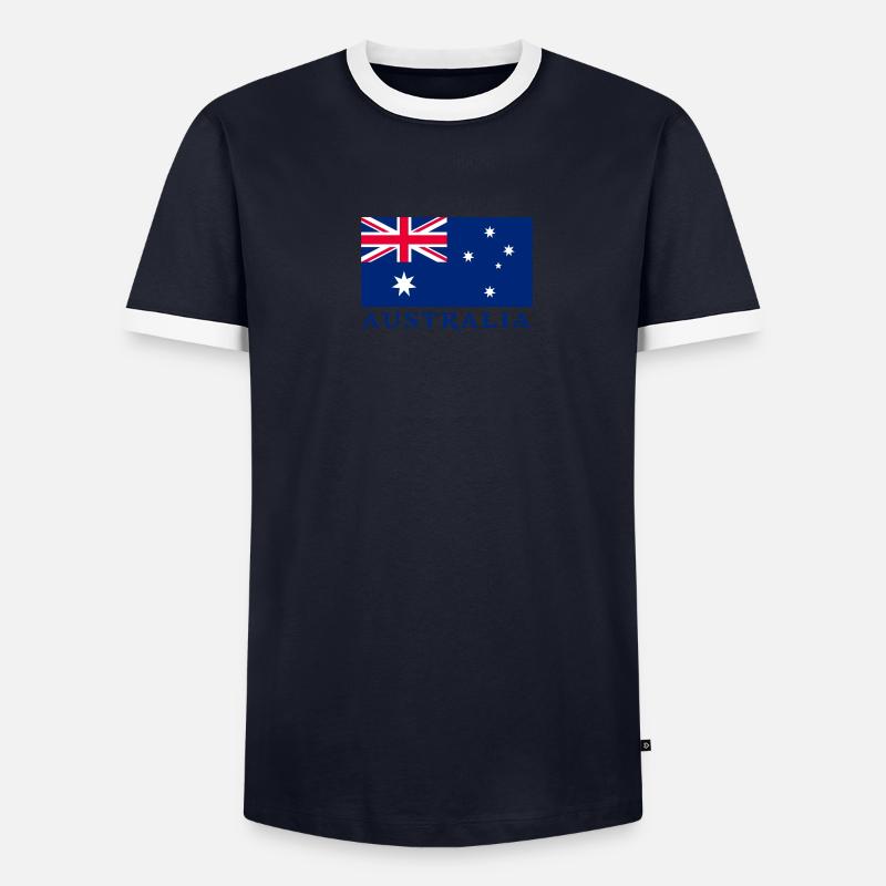 australia Australien Männer Kontrast-T-Shirt