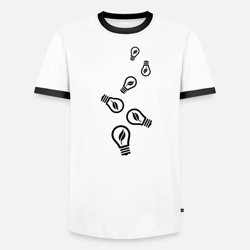 Light bulb icon Men's Ringer Shirt
