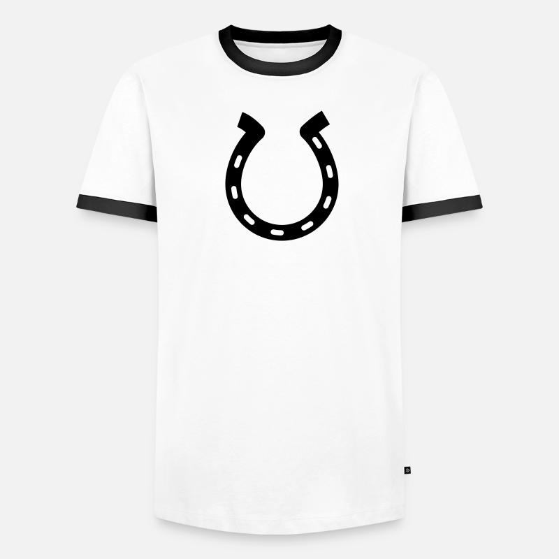 fer à cheval T-shirt contrasté Homme