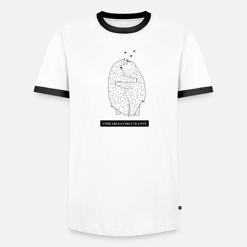 Ours aimants T-shirt contrasté Homme