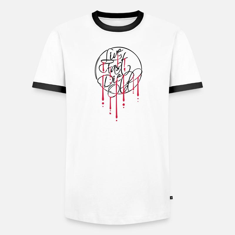 Live Fast Die Men's Ringer Shirt