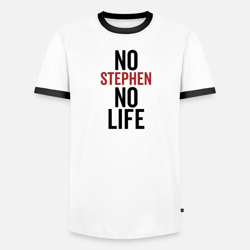 Pas de Stephen Pas de vie T-shirt contrasté Homme