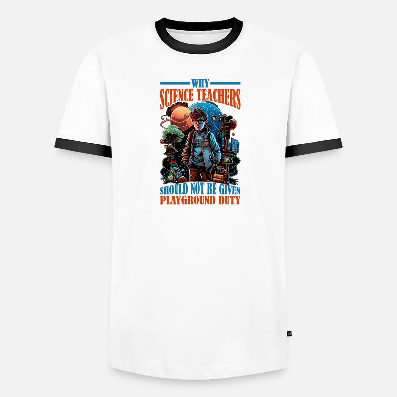 Les enseignants ne devraient pas être affectés à la cour de récréation 12 T-shirt contrasté Homme
