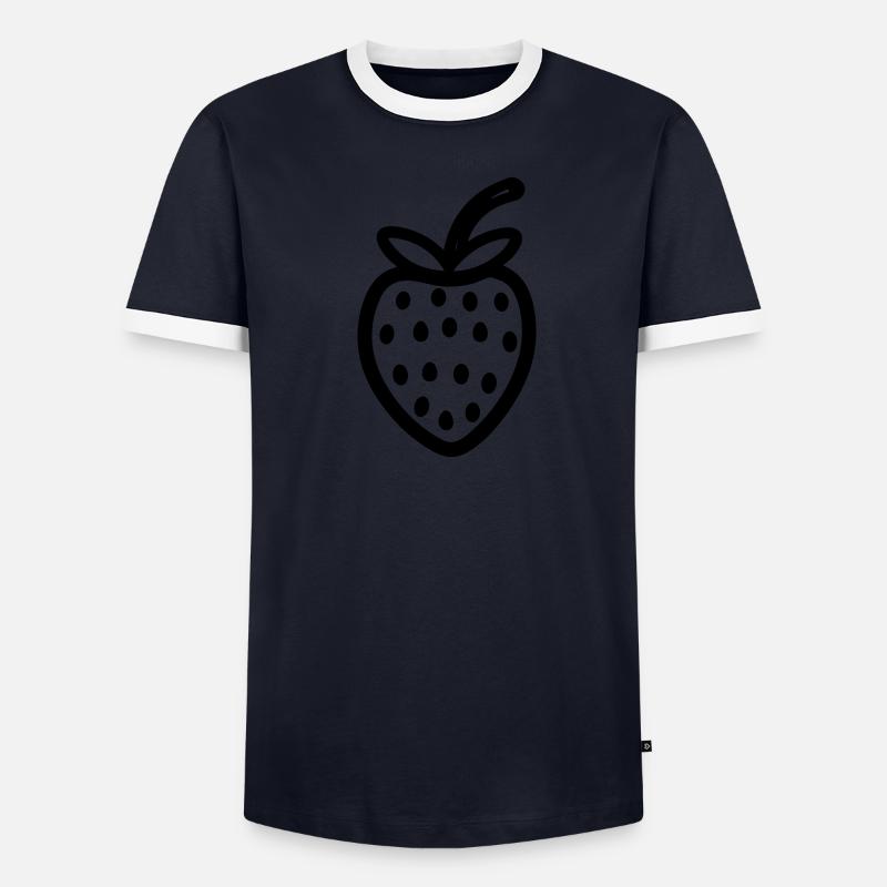fraise T-shirt contrasté Homme