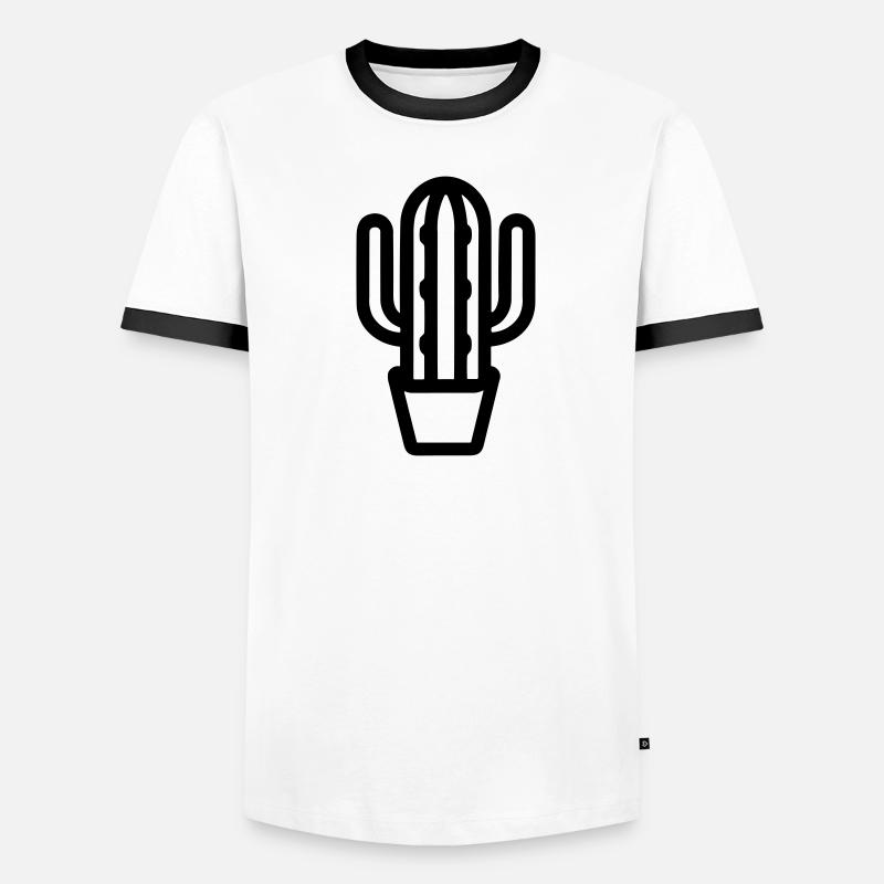 Kaktus Männer Kontrast-T-Shirt