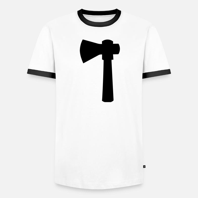 Axt Männer Kontrast-T-Shirt