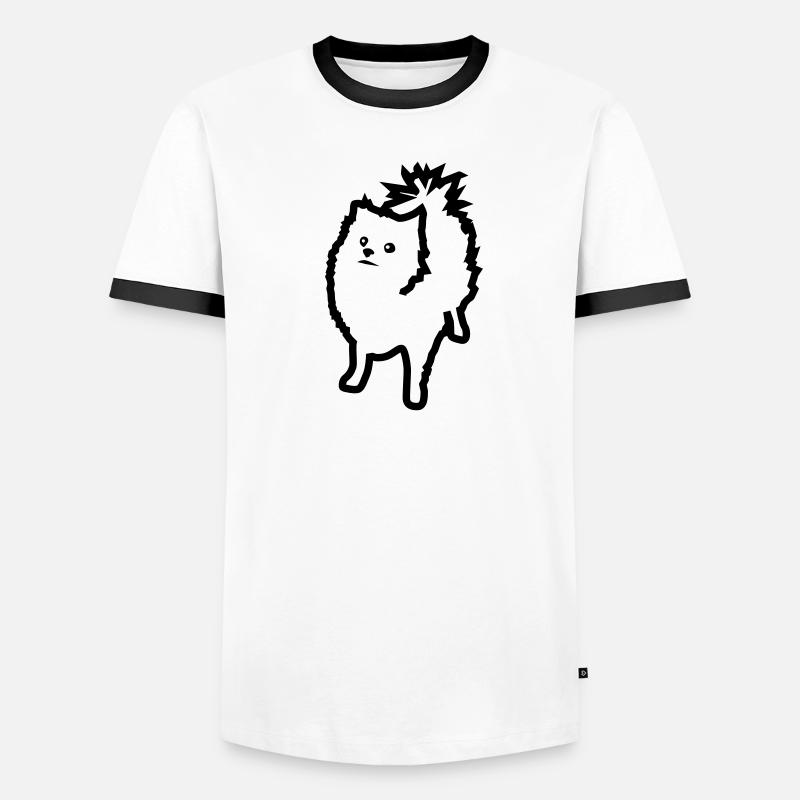 Spitz Männer Kontrast-T-Shirt