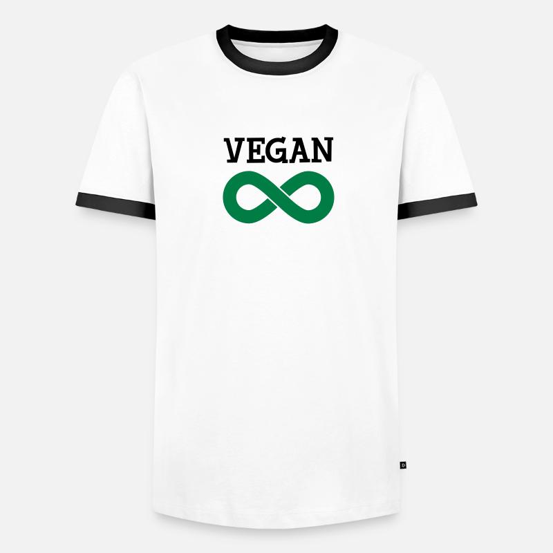 Vegan (Infinity Symbol) T-shirt contrasté Homme