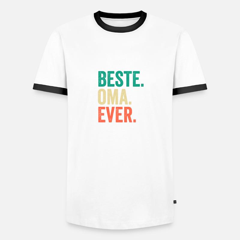 Großmutter Oma Männer Kontrast-T-Shirt