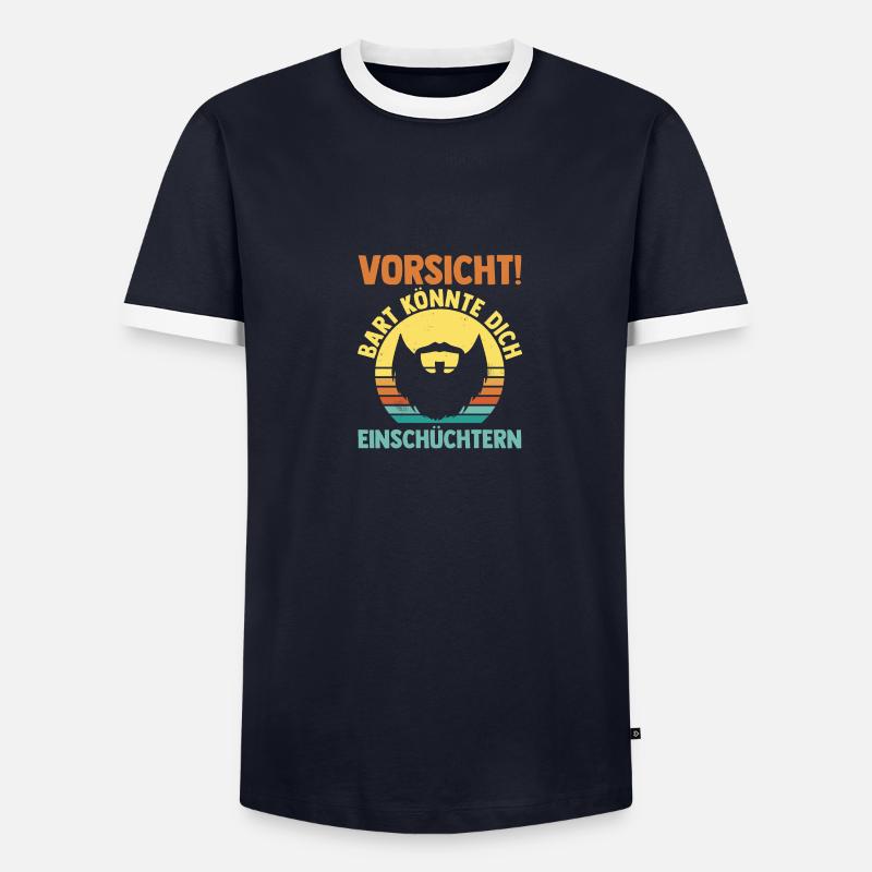 Bärtig Bartträger Bart - Männer Kontrast-T-Shirt - undefined