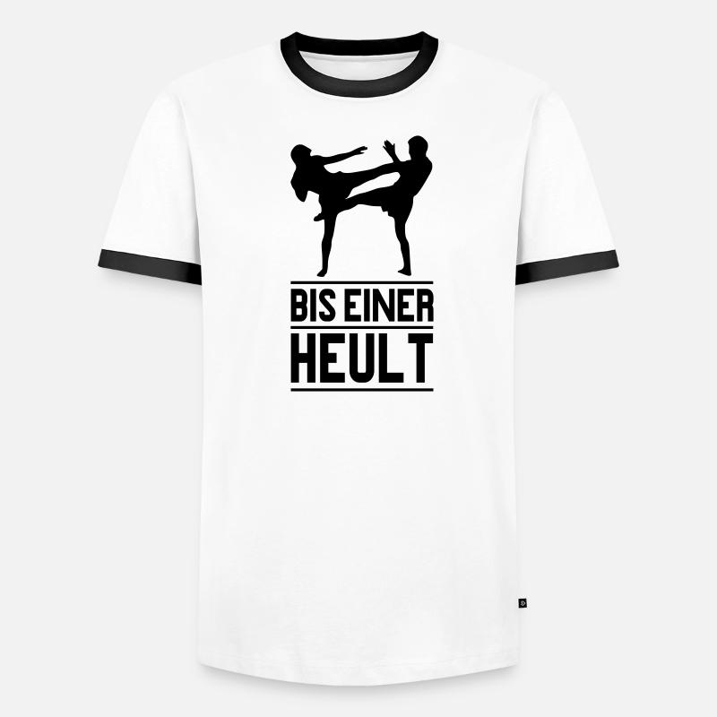 bis einer heult Männer Kontrast-T-Shirt