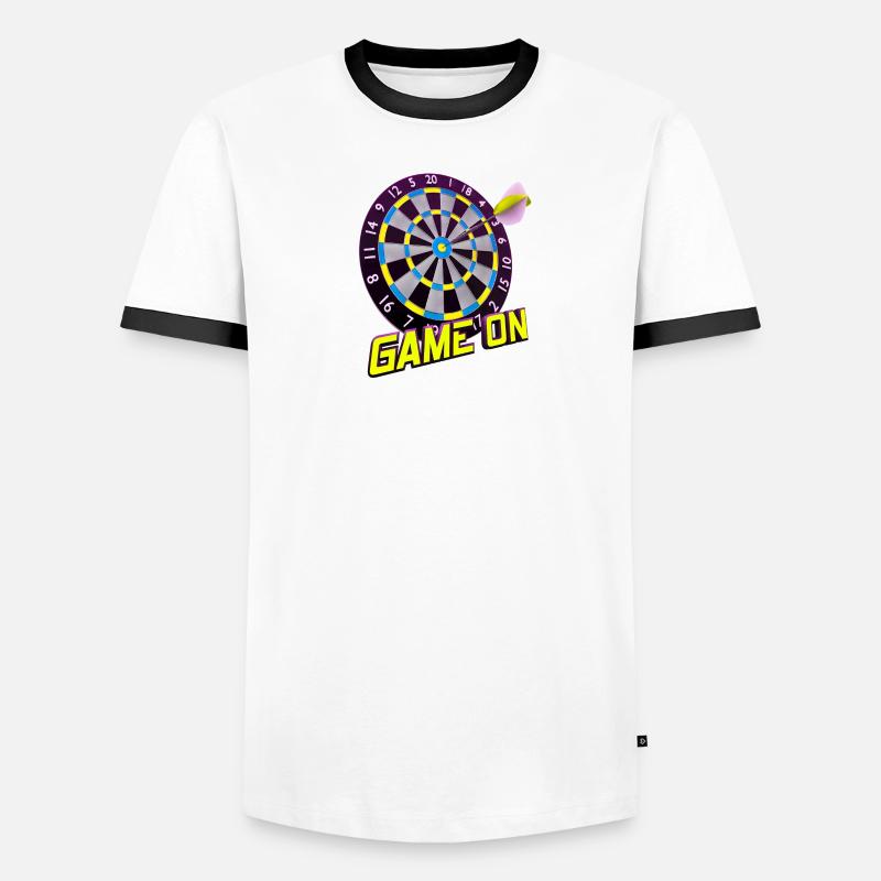 Jeu de fléchettes activé - Jaune T-shirt contrasté Homme