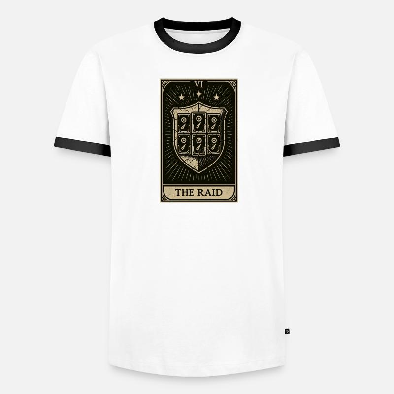 Tarot Datahoarding : Le bouclier RAID T-shirt contrasté Homme