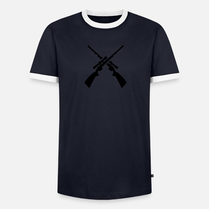Fusil T-shirt contrasté Homme