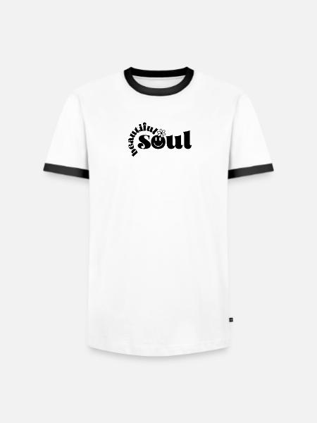 beautiful soul / belle âme peace and love - Men's Ringer Shirt -  - Front
