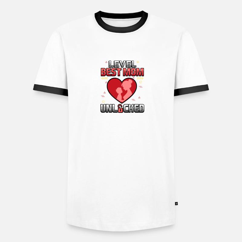 Level Beste Mutter freigeschaltet Männer Kontrast-T-Shirt