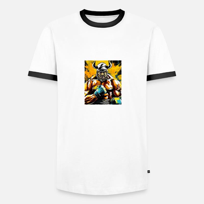 Wikinger Boxer Boxen Odin Männer Kontrast-T-Shirt