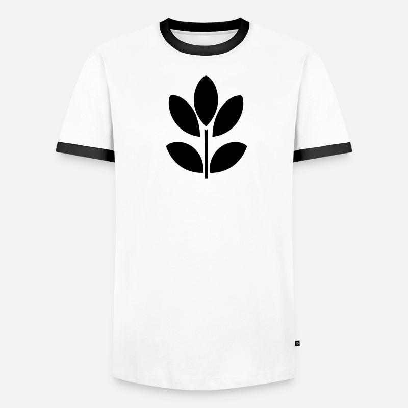 Fleur T-shirt contrasté Homme