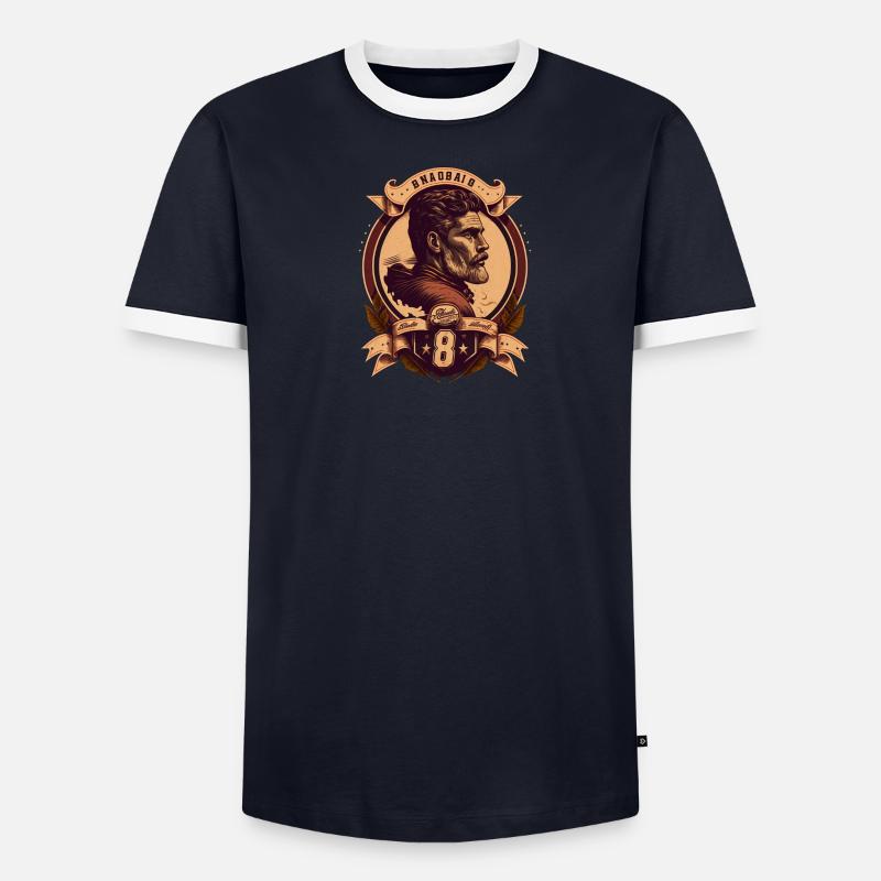 Echter Mann Männer Kontrast-T-Shirt