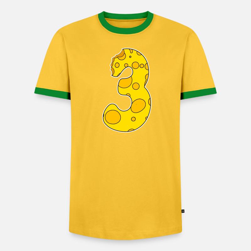 Number 3 - Three - Third - Men's Ringer Shirt - undefined