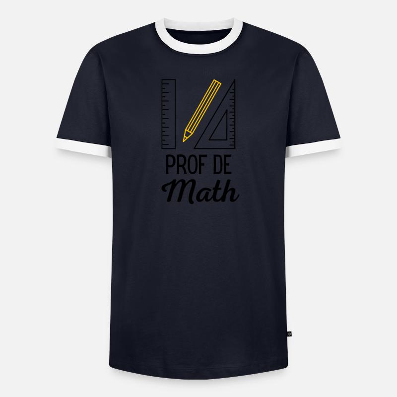 Prof de math T-shirt contrasté Homme