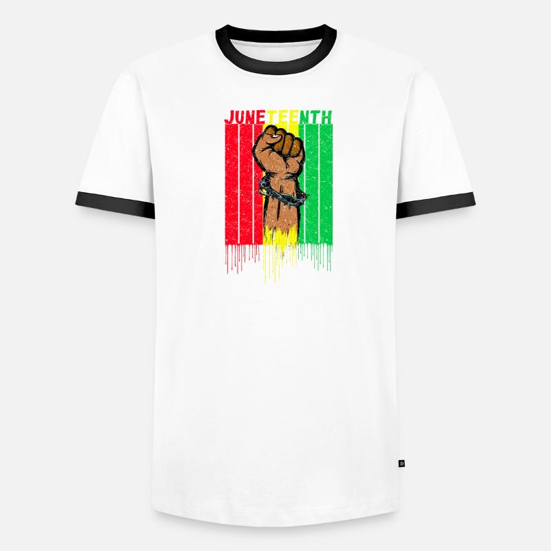 Juneteenth T-shirt contrasté Homme