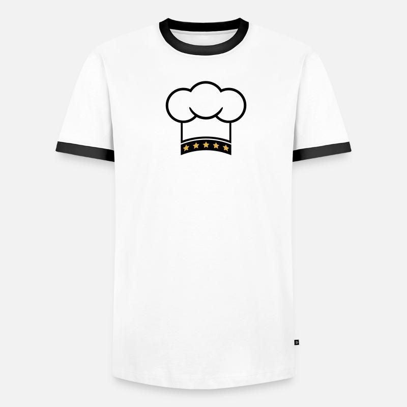 5 Star Chef's Hat Le Chef Kitchen Master Men's Ringer Shirt
