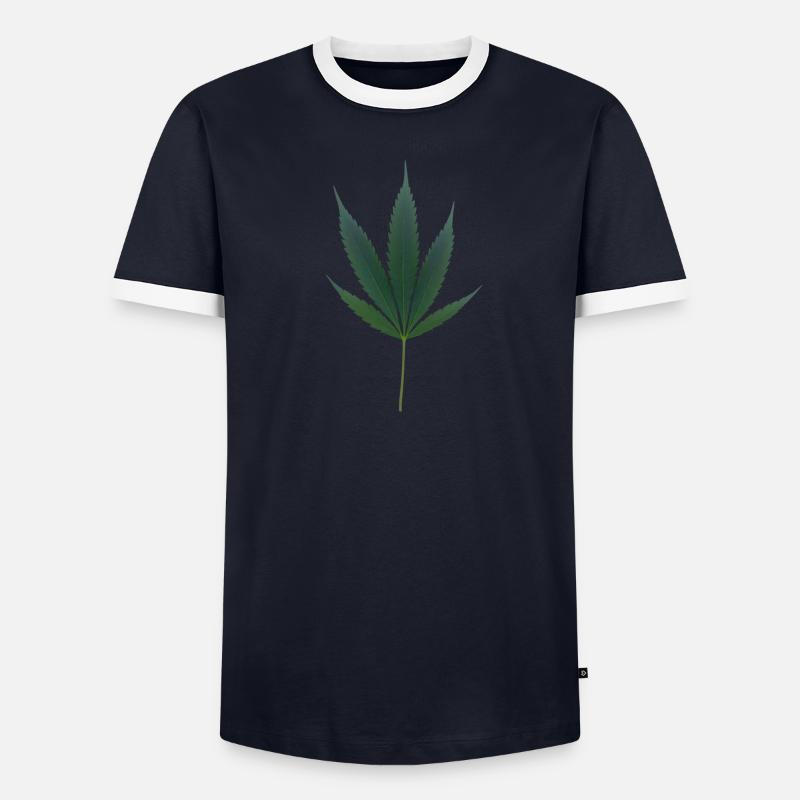 C’est l’heure du cannabis T-shirt contrasté Homme
