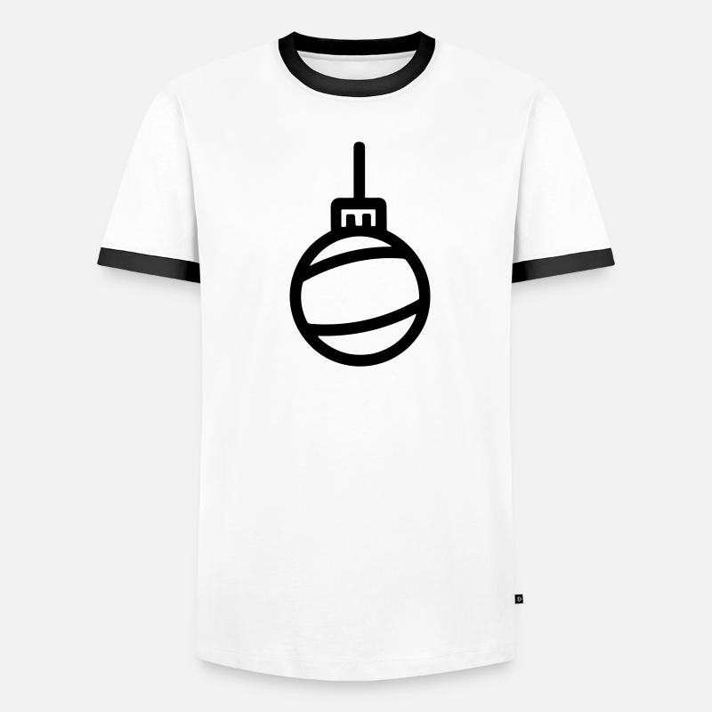 Weihnachtskugel Männer Kontrast-T-Shirt