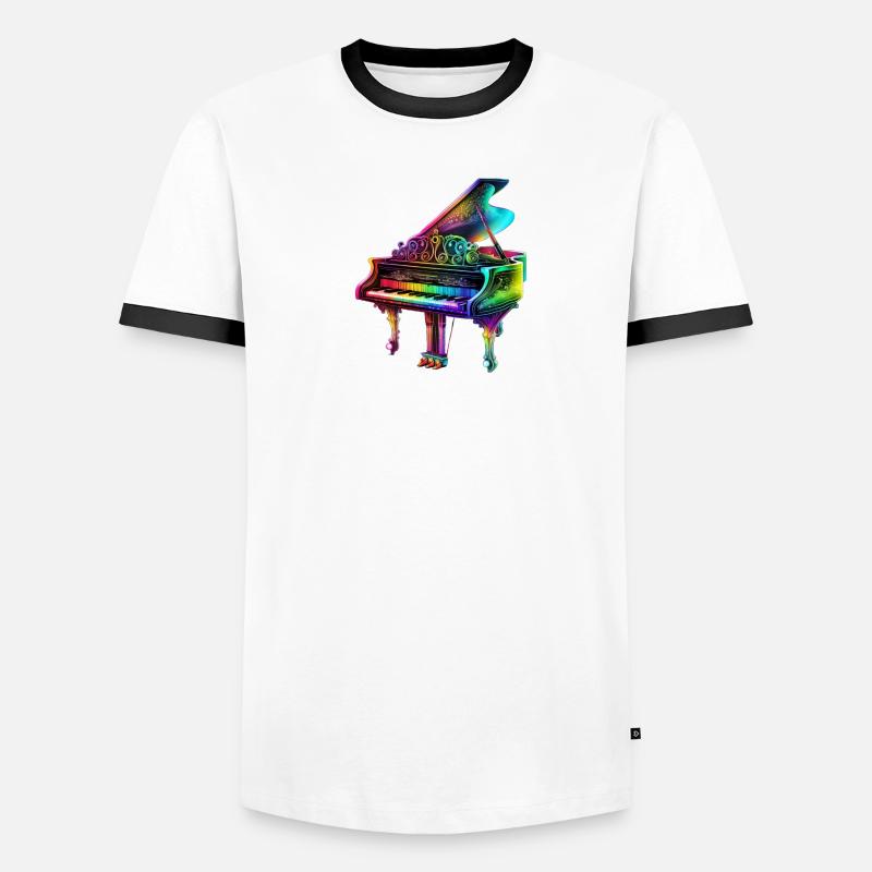 PIANO A QUEUE T-shirt contrasté Homme
