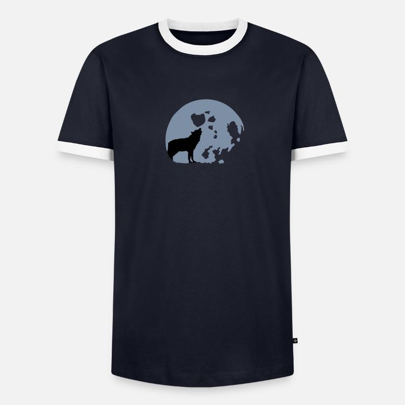 full moon Men's Ringer Shirt